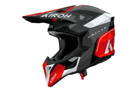 Capacete Airoh Wraap 2025 Cyber Amarelo/Azul - Spinelli Motos Boutique